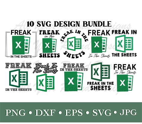 Freak In The Sheet Excel Svg Etsy