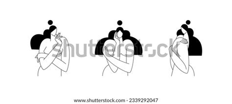 Nude Female Female Posing Nude Stock Vectors And Vector Art Shutterstock