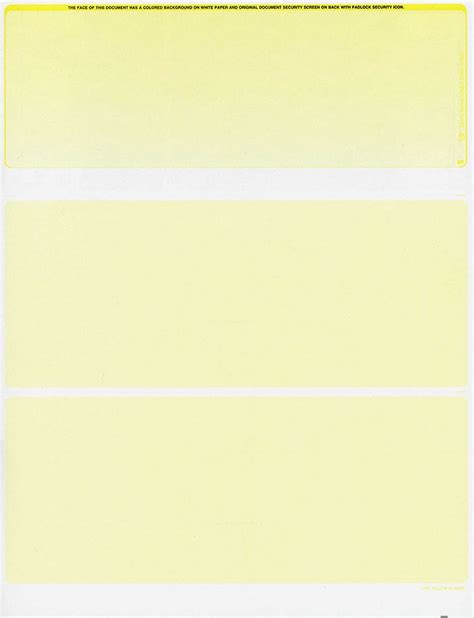 LP Checks Blank Security Laser Checks, 8.5" x 11", Classic Yellow, 24 ...