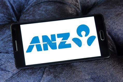 ANZ bank logo editorial stock photo. Image of global - 91380578