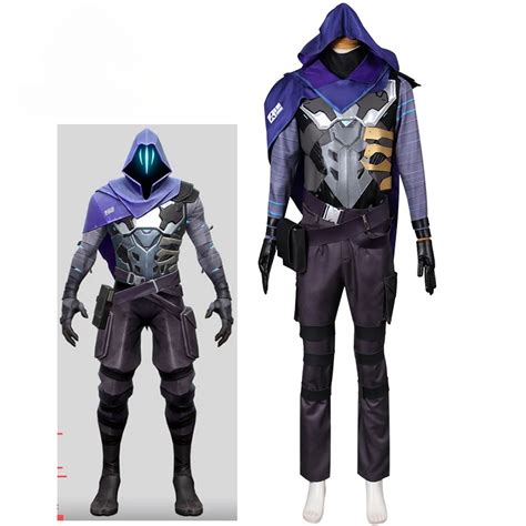 Game Valorant Omen Cosplay Costume Halloween Outfits Men Women New Suit