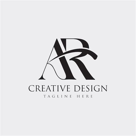 Premium Vector | Ar logo design vector illustration template design