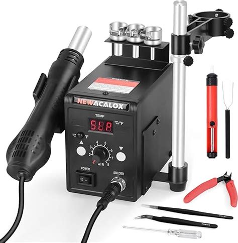 SMD Rework Station Adjustable Hot Air Gun Holder C Hot Air Led Digital Display 212 932F