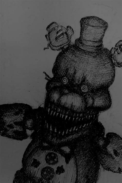 Nightmare Fredbear drawing : r/fivenightsatfreddys