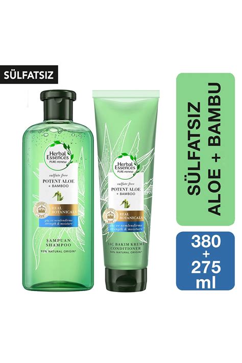 Herbal Essences S Lfats Z G Ve Nem Aloe Bambu Ampuan Ml Sa