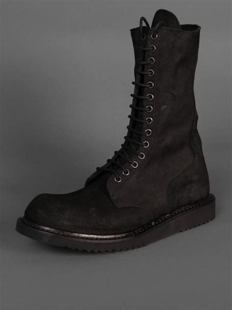 Fs Rick Owens Anfibio Eyelets Combat Boots Fw Artofit