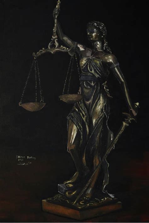 Blind justice Painting by Ahmed Kheder | Saatchi Art