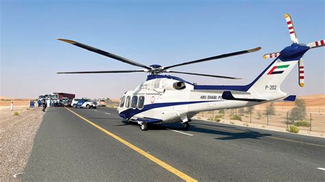 Abu Dhabi Police airlifts injured people to hospital - Pledge Times