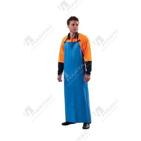 Prochoice Full Length Pvc Apron Blood Animal Oil And Fat Resistant Blue