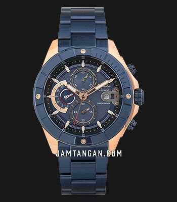 Alexandre Christie Chronograph AC 6631 MC BURBU Men Blue Dial Blue