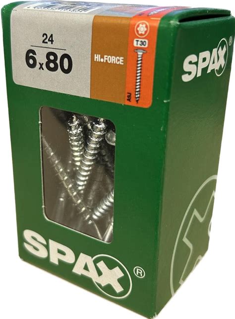 Spax Wirox 60 X 80mm X 24 Mini Pack Construction Screw