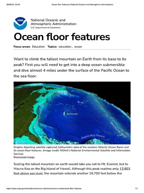 Ocean Floor Features | PDF