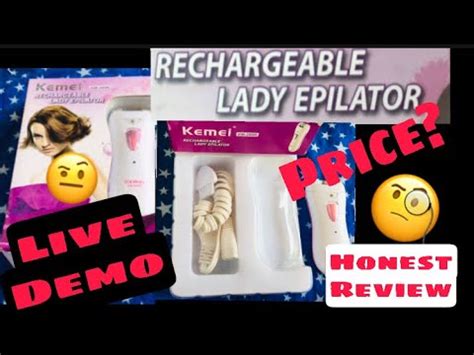 How To Use Epilator Kemei Rechargeable Lady Epilator Honest And Life