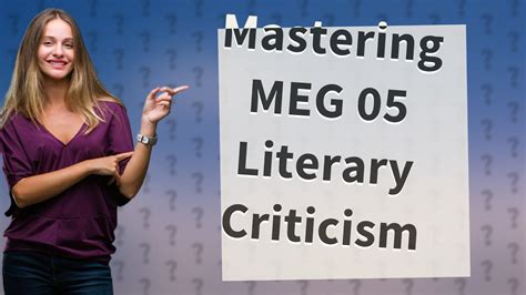 How Can I Master Literary Criticism And Theory In Meg Ignou Course