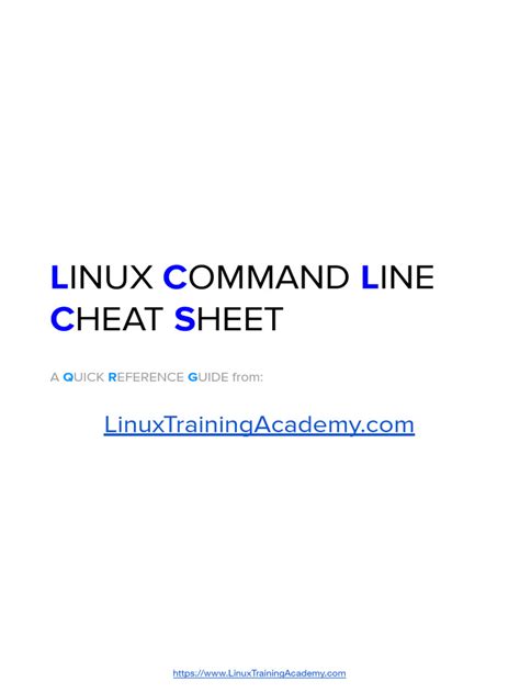 Linux Command Line Cheat Sheet Pdf Computer File Sudo