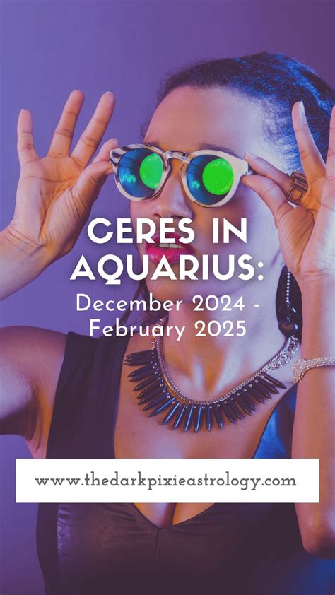 Ceres In Aquarius December February The Dark Pixie Astrology