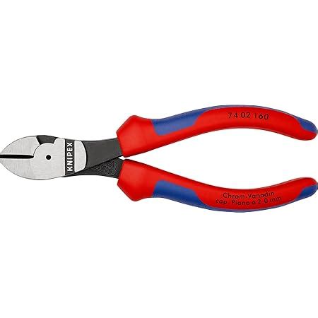 Knipex Alicates De Corte Diagonal De Fuerza Negro Atramentado Con