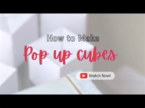 How To Make Jumping Pop Up Cubes With Voiceover DIY Tutorial YouTube