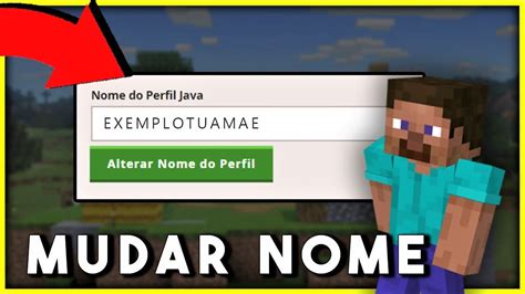 Como MUDAR NOME No MINECRAFT Passo A Passo YouTube