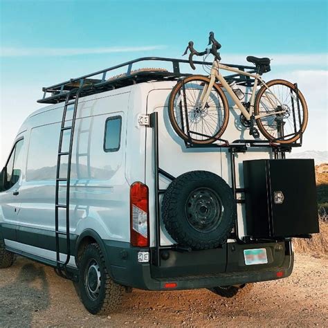 Aluminess Ford Transit Rear Door Bike Rack Ford Transit Bike Rack