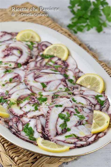 Carpaccio Di Polpo Ricetta Antipasto Raffinato Ricette Che Passione