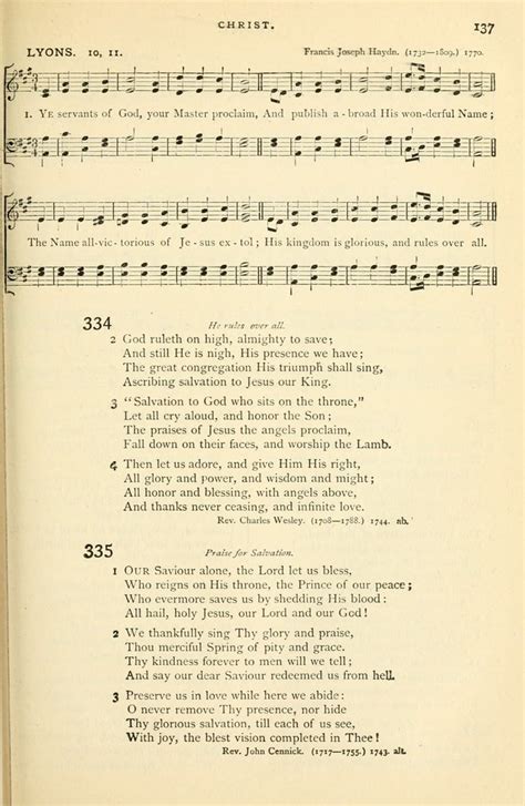 Hymns And Songs Of Praise For Public And Social Worship 334 Ye