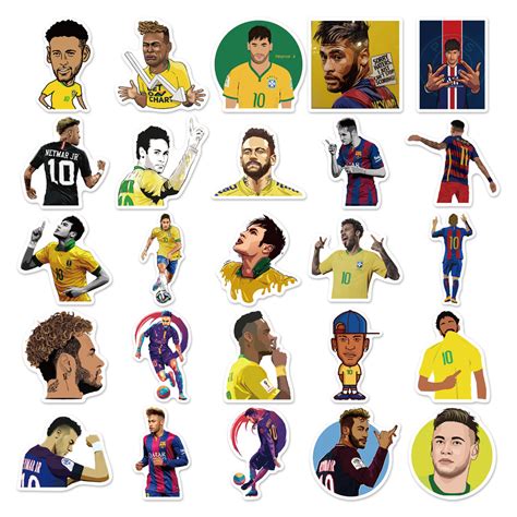 50pcs Neymar Stickers Au Sticker World