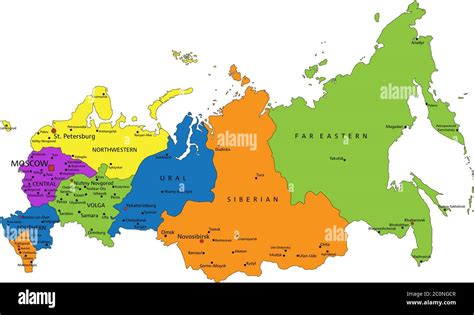 Mappa Politica Russia Immagini E Fotografie Stock Ad Alta Risoluzione