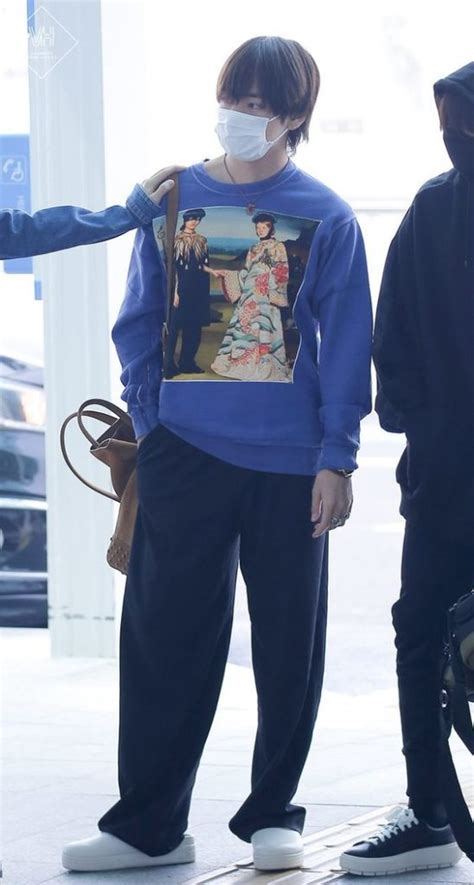 Bts Airport Fashion Taehyung V Fashion Chingu