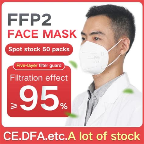 FFP2 Filtering Half Mask With Valve Earloop Type Stand Europe