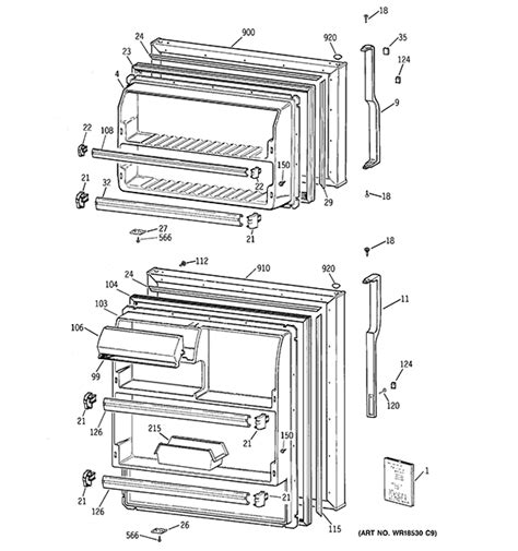 Hotpoint Ctx18eacerww Refrigerator Partswarehouse