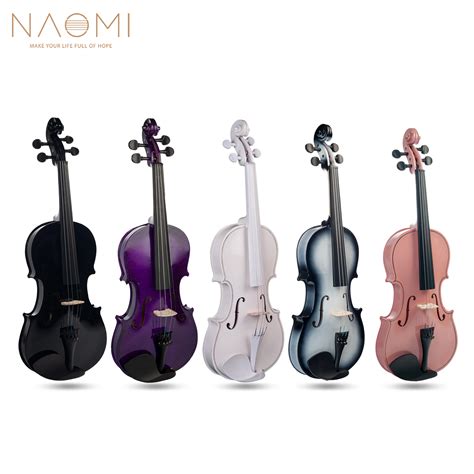 NAOMI Violon Acoustique 4 4 Pleine Grandeur Violon En Tilleul Color