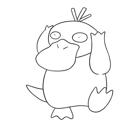 Psyduck Coloring Page Norina S Ko Fi Shop Ko Fi Where Creators