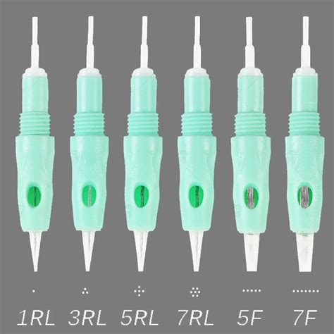 Agulha Esterilizada 8mm Parafuso Verde Microagulhamento Para