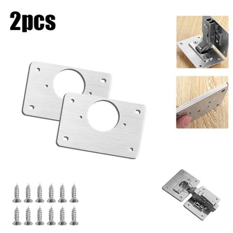 Pcs Stainless Steel Hinge Fixing Plate Ca Acc Cena