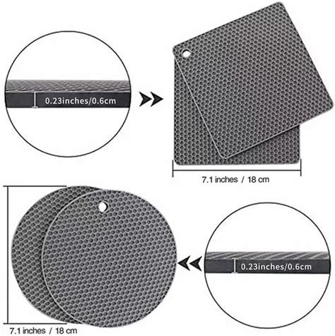 Square Round Silicon Hot Mat At Rs Set Silicone Mat In Rajkot ID