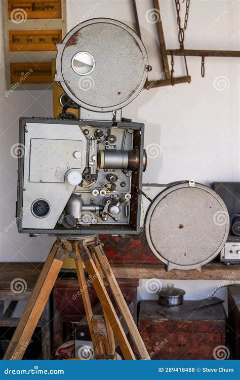 Close-up of an Old Traditional Film Film Projector Stock Photo - Image of sound, furniture ...