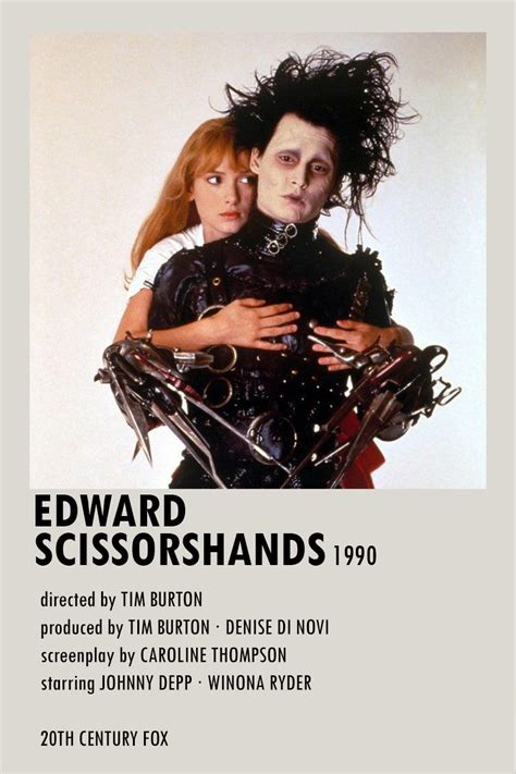 Edward Scissorhands - poster | Minimalist film posterleri, Film posteri ...