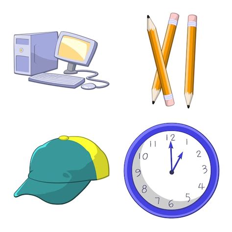 Premium Vector Objects Set Illustration