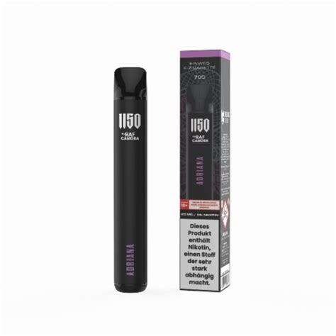 Einweg E Shisha RAF CAMORA 1150 Adriana 20mg Online Kaufen