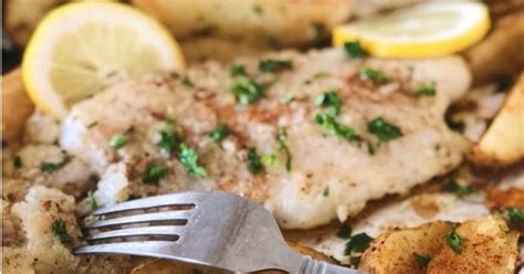 Crispy Pan Fried Fish with Lemon Butter Sauce Recipe by ...