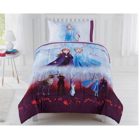 Disney Frozen Elsa Anna Kids Queen Comforter & Sheets- 5 Piece Bed In A ...