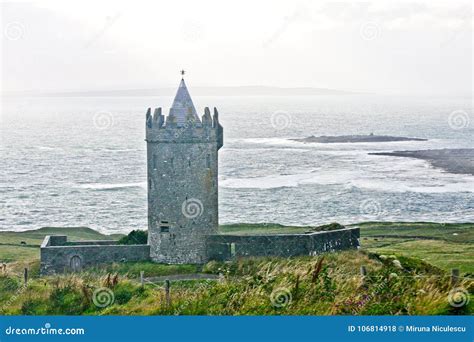 Doonagore Castle with Doolin Bay in the Background, West of Ireland ...