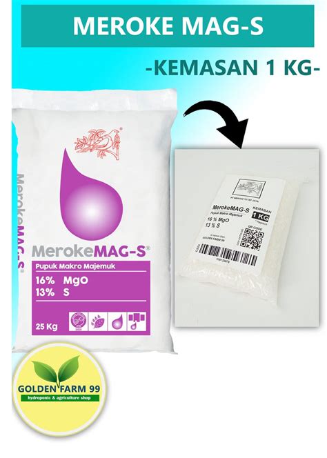 Pupuk Makro Majemuk Meroke Mag S Kemasan Kg Store Golden Farm