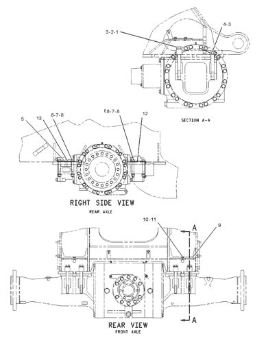 112 0724 HOUSING GP OSCILLATING AXLE S N 3BS433 99999 PART OF 112 0723