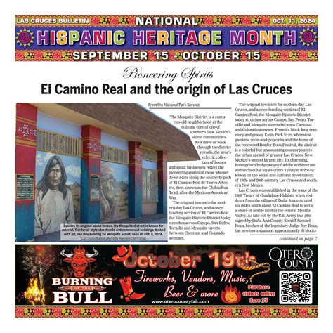 Oct 11 2024 Hispanic Heritage Las Cruces Bulletin