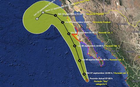 Huracán Kay sube a categoría 2 causará lluvias fuertes en BCS Grupo