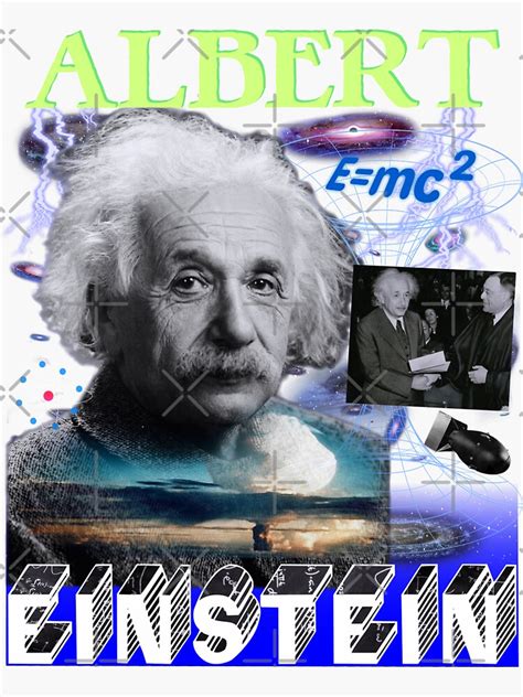 Albert Einstein Rap Tee Poster Theory Of Relativity Science Math