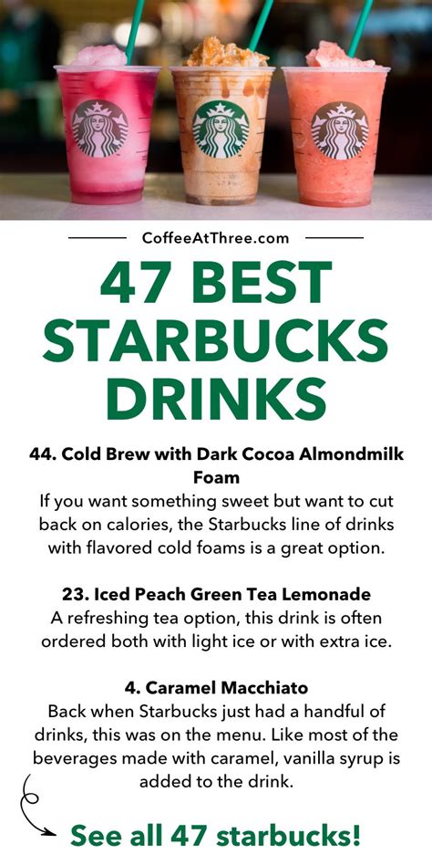 47 Best Starbucks Drinks Coffee At Three