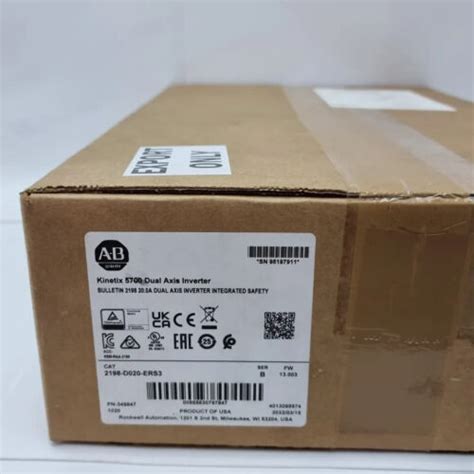 2023New Allen Bradley 2198 D020 ERS3 Kinetix 5700 Dual Axis Inverter